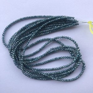 2mm 3mm 4mm diamant bleu naturel à facettes Rondelle perles de pierres précieuses brin pour la fabrication de bijoux boutique en ligne maintenant à partir des offres de grossiste - Product Image 2