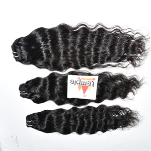 <b>Cheap</b> Manufactures Virgin Bundle Indian Natural Color Hair Black Women Cuticle Aligned Deep Wave Vendors Human Hair <b>Extensions</b> - Product Image 3