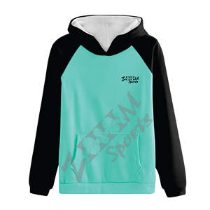 เสื้อฮู้ดโอเวอร์ไซส์สำหรับผู้หญิง, เสื้อฮู้ดโอเวอร์ไซส์ใส่สบายกันหนาวดีไซน์บล็อกสีมีโลโก้ด้านหน้า - Product Image 3