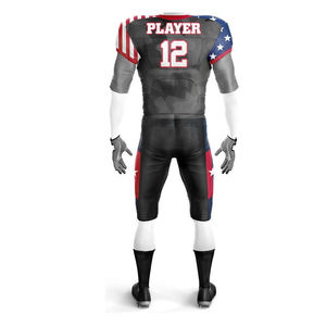 Premium secado rápido diseño personalizado impresión por sublimación uniforme de fútbol americano Paquete de oferta mejor calidad Kit de fútbol americano - Product Image 3