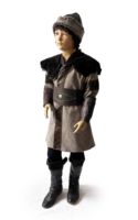 Disfraz Tradicional de Ertugrul Gazi Hecho a Mano en Algodón y Cuero, Color Negro, para Niños, Unisex, Cosplay, Período Histórico, Soldado Otomano