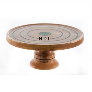 Soporte de servicio de pastelería Soporte de servidor de pastel de cumpleaños de madera Vajilla de lujo Piezas de centro decorativas - Product Image 3