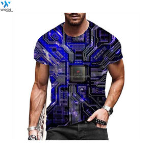 Camisetas de Alta Calidad para Hombre, de Color Sólido, Algodón/Poliéster, con Logotipo Gráfico Impreso Personalizado, Tallas Grandes, Diseño Liso Teñido, de Fábrica - Product Image 4