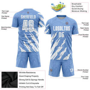 High Quality Men Soccer Uniform <b>Kits</b> Custom Sublimation Uniform Durable Stitched Quick Dry Soccer Uniform With Team Logo - Product Image 6