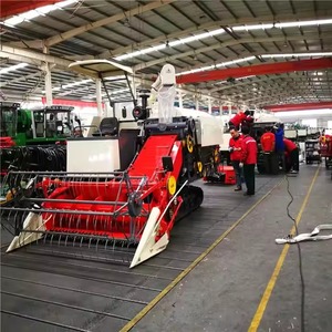 Luckystar Moissonneuse-batteuse de riz demi-alimentation Machine agricole pour composant de noyau de moteur de maïs et de coton à vendre prix d'usine - Product Image 2