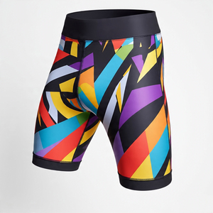 Short de compression personnalisé imprimé pour hommes 100% Polyester Gym Wear Sublimation Shorts pour hommes - Product Image 4