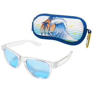 Étui à lunettes de soleil pour enfants Luv Her, personnalisable OEM/ODM, beige, PC, protection UV classique, thème surf cool, prix direct usine - Product Image 2