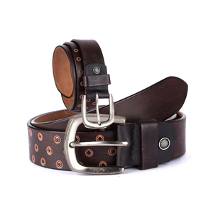 Cinturón de Cuero para Hombre en Oferta, Elegante y Duradero, Cinturón de Cuero Genuino, Compre a Buen Precio, Última Colección de Moda - Product Image 1