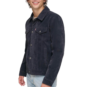 Chaquetas de Cuero para Hombre, Estilo Popular de Otoño, Chaqueta de Cuero para Hombre al por Mayor, Chaqueta de Cuero PU con Cremallera Moderna para Hombre - Product Image 4