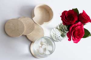 Ensemble cadeau de dessous de verre en résine scintillante très demandé tampons de boisson époxy décoratifs faits à la main pour les mariages et les sous-verres en pierre - Product Image 5
