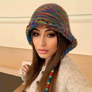 Winter Paisley Pattern Baggy <b>Beanie</b> <b>Hat</b> For Men <b>Women</b> Slouchy <b>Hat</b> Skiing Warm Cap Hip Hop Baggy Cap Chemo Cap Thin - Product Image 2