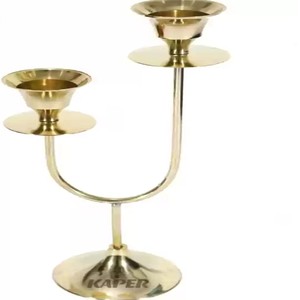 Candelero de metal hecho a mano con superficie texturizada y estética elegante para decoraciones de boda y estilo clásico para el hogar - Product Image 5