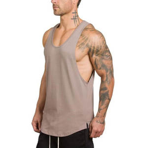 <b>Mens</b> Tank Tops Shirt Gym <b>Stringer</b> Tank Top Fitness Clothing Cotton Sleeveless <b>Vest</b> Man Plain Canotte Bodybuilding Tank Top - Product Image 5