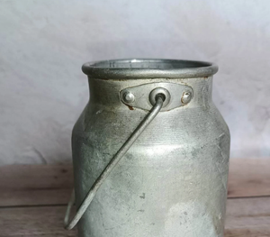 Jarrón de leche de aluminio con estilo hecho a mano, florero de diseño costero Vintage, Base plateada para exhibición de mesa de boda, centro de mesa - Product Image 5