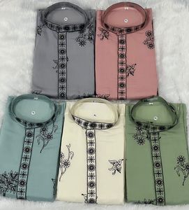 Conjunto de pijama Kurta de diseñador real para hombre con hermoso trabajo bordado traje tradicional perfecto para fiesta de boda - Product Image 4