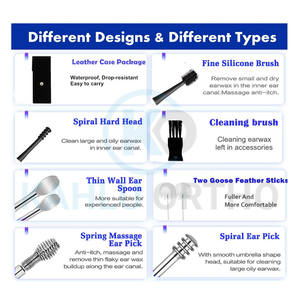 Meilleur matériau de haute qualité en acier inoxydable outils de sélection d'oreille nettoyage d'oreille ensemble de retrait de cire d'oreille par KAHLU ORTHOPEDIC - Product Image 3