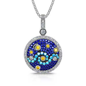 สร้อยคอเงินแท้รูปดาว Jeulia Pure Night Starry Night Inspired - Product Image 1