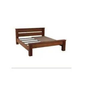 Attractive Wooden Bed Style for Newly Married Couples Handmade Modern Wood beds with high Back Simple bed for Teenagers