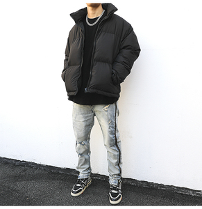 Chaqueta Casual de Lona con Capucha para Hombre, Ligera, Transpirable, Cortavientos, Diseño Cálido para Ropa Urbana, Invierno al Aire Libre - Product Image 3