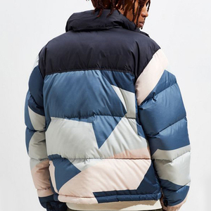 Top Trending Customized Men's <b>Quilted</b> Puffer Jacket Comfortable Canvas Stand Collar Great Winter Waterproof Reversible - Product Image 6
