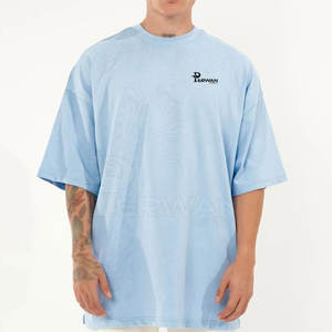 เสื้อยืดแฟชั่นโอเวอร์ไซส์ผ้าคอตตอนสำหรับผู้ชายทรงหลวมดีไซน์ตามสั่งสำหรับใส่ในชีวิตประจำวัน - Product Image 1