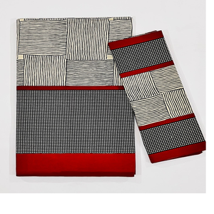 Juego de edredón de algodón 100% hecho a medida, sábanas de calidad con diseños geométricos, estilos de varios tamaños, inspirado en Ikat para bodas - Product Image 3