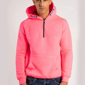 High Street manga larga Sudadera con capucha suelta con cremallera Hombres Sudaderas con capucha Chaquetas medio pecho sudaderas con cremallera - Product Image 2