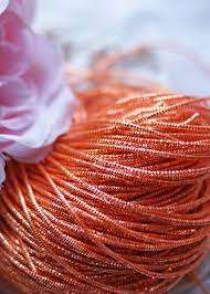 Fil de cuivre métallique en gros pour broderie, perlage et fabrication de bijoux, fil de broderie français Dabka 1 mm - Product Image 4