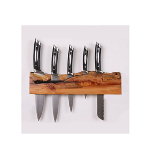 Porte-couteau en bois design antique artisanat accessoires d'ustensiles de cuisine comptoir de cuisine porte-couteau en bois solide - Product Image 2
