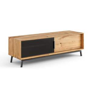 Meuble TV moderne en bois de manguier massif avec portes coulissantes, mobilier de salon contemporain de haute qualité, 10 pièces - Product Image 2