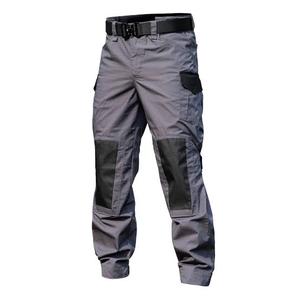 Pantalon de travail unisexe robuste, pantalon cargo multipoches, genoux renforcés, respirant, pantalon uniforme pour la construction et les travaux en extérieur - Product Image 3