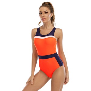 Traje de baño deportivo de carreras de una pieza para mujer, traje de baño deportivo para atletas, Bikini estampado, ropa de playa para carreras - Product Image 5