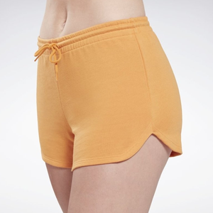 Shorts chauds personnalisés en coton molletonné pour femme, respirants, délavés à l'acide, avec cordon de serrage, taille mi-haute - Product Image 3