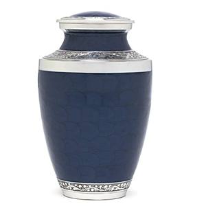 High Quality Low Prices Aluminium Cremation Urns Hot Selling <b>Metal</b> Funeral Urns With Pewter Stripe - Product Image 6