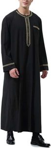 Robe musulmane pour homme Kaftan arabe à manches longues Abaya arabe islamique Thobe Ramadan Moyen OEM et marque de distributeur disponible bas quantité minimale de commande - Product Image 4