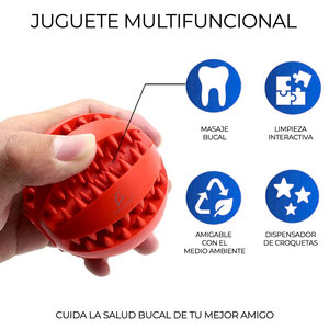 Juguete Interactivo Ecológico de Plástico TPR para Mascotas, Pelotas de Lujo de 5 cm para Perros y Gatos, Comedero Sostenible para Gatos para Jugar - Product Image 3