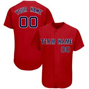 Maillot de Baseball professionnel personnalisé pour hommes uniforme de vêtements de sport Logo d'équipe sublimé complet nom numéro bouton tenue respirant - Product Image 1