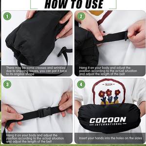 Calentador de Manos para Fútbol de Alta Calidad, Negro y Blanco, Ajustable, Duradero, Equipo de Equipo Deportivo, Calentadores Térmicos - Product Image 6