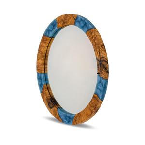 Unique Design Handcrafted Resin <b>Wood</b> Wall <b>Mirror</b> for Living Room Bedroom or Entryway Decor Available for Export Price - Product Image 2