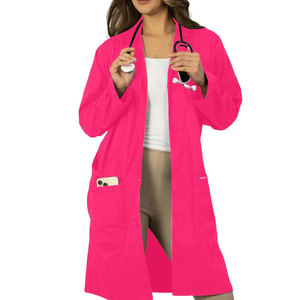 Uniformes de hospital de último diseño, MOQ bajo, bata de laboratorio exfoliante, servicio OEM, bata de laboratorio exfoliante de calidad superior - Product Image 3