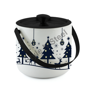 Seau à glace imprimé en acier inoxydable de qualité supérieure Designer Seau à glace en acier inoxydable Design CLASSIQUE élégant Noël - Product Image 1