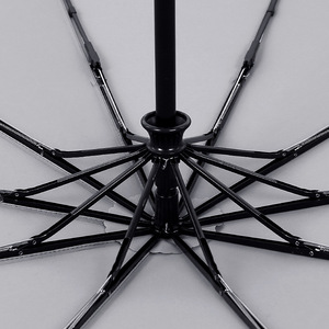 Parapluie imperméable à l'eau à 10 nervures, grand auvent, ouverture automatique, fermeture, cadre solide, haute densité, parapluie à trois plis pour voyage classique - Product Image 3