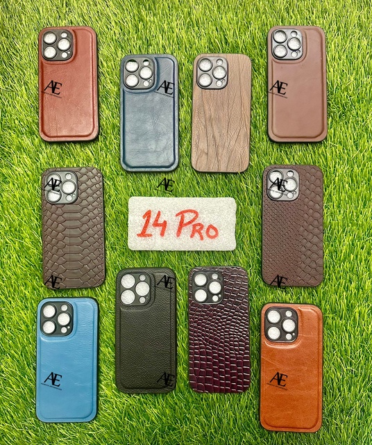 New Arrival Stylish Real Genuine Leather Phone Cases Personalized Vintage Luxury High Quality Phone 14 Pro Mobile Covers