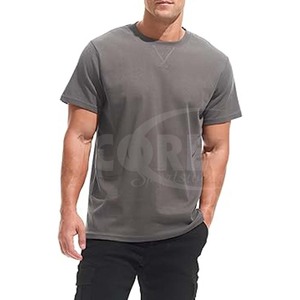 T-shirts légers de haute qualité 100% coton 140Gsm T-shirt uni vierge respirant pour hommes - Product Image 1