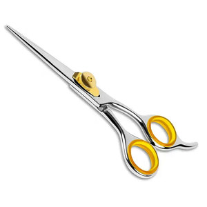 Ensemble de ciseaux de coiffure professionnels en acier inoxydable Kit de coupe de cheveux manuel pour amincir et texturer l'outil de barbier - Product Image 1