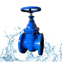 Vanne à boisseau sphérique en fonte ductile OS&Y à tige montante, siège dur, à coin, DN50-300, classe 150, bride, pour les fluides industriels (eau, gaz, vapeur)