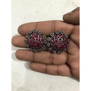 New Folder48 Party-Ready <b>Stud</b> <b>Earrings</b> Flower Shaped Zinc Alloy Jewelry - Product Image 4