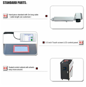 Máquina de limpieza láser de fibra de 50W 100W 150W 500W 1000W para pintura de óxido, aceite y polvo para acero inoxidable, nueva condición - Product Image 6