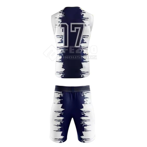 Top Selling Custom Team Name 7v7 Uniform Sublimated Polyester Breathable Quick Dry Sleeveless Adult Men's Football Sets All - Product Image 3