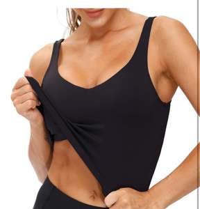 Meilleur grossiste de vêtements de sport ensemble de yoga taille haute pour femmes avec tissu antibactérien logo sur le devant Options personnalisables - Product Image 5